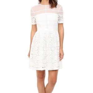 Donna Morgan White Short Sleeve Dress Size 12 NWT